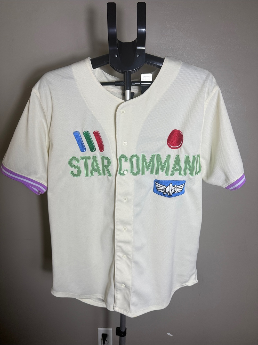 Our Universe Disney Pixar Toy Story Buzz Lightyear Star Command Baseball Jersey